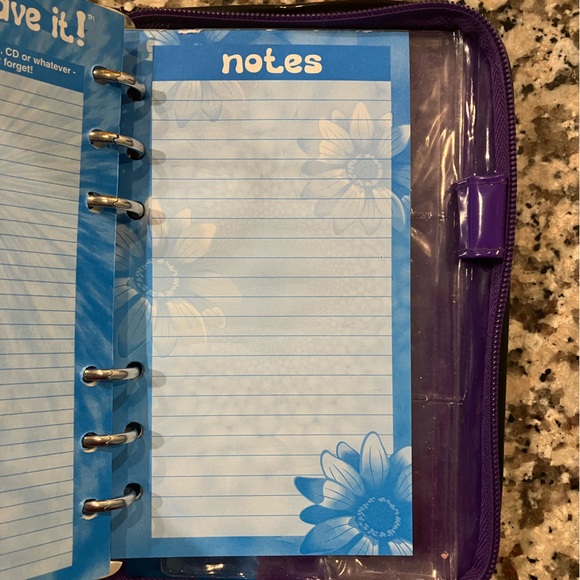 RARE Vintage Lisa Frank Tiger Mini Zip Planner, Mirror + Notepad - Picture 8 of 10